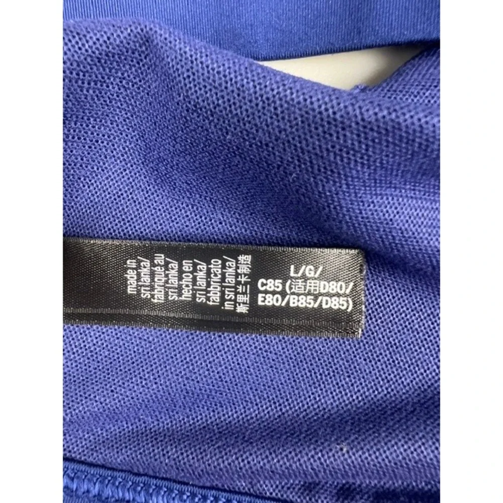 Victoria Sport Royal Blue Racerback Strappy Cage Back Sports Yoga Bra Large L